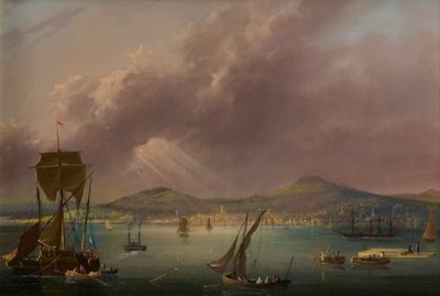 Dundee dal fiume, c.1835 da David Angelo Andrews