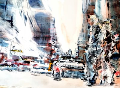 Strada urbana astratta da David Antonides