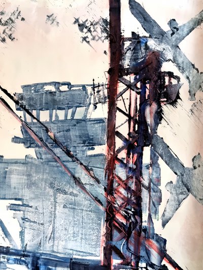 Struttura industriale astratta da David Antonides