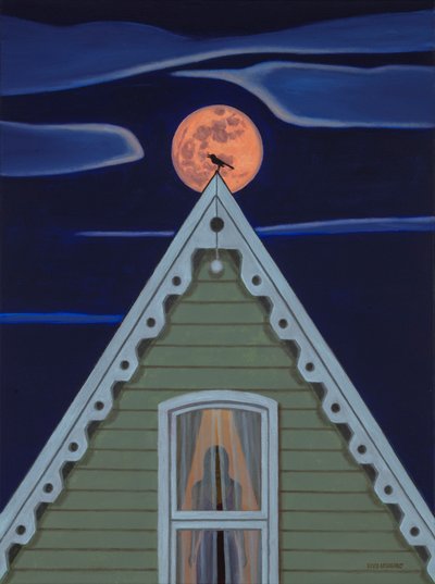 Nightbird, 2024 (olio su tela) da David Arsenault