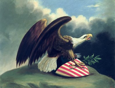 Aquila calva e lo scudo degli Stati Uniti, c.1847 da David Bustill Bowser