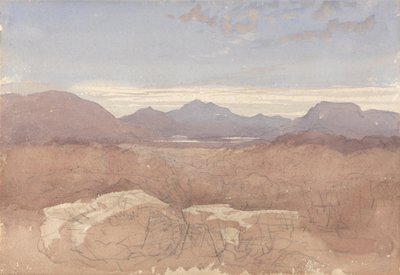 Vista sulle montagne, Galles settentrionale da David Cox