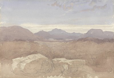 Vista montuosa, Galles del Nord, c.1818 da David Cox