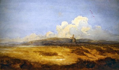 Un mulino a vento su un comune da David Cox