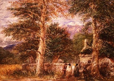 Chiesa di Bettws-y-Coed, Galles del Nord da David Cox