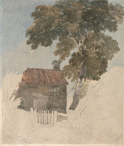 Cottage e alberi da David Cox