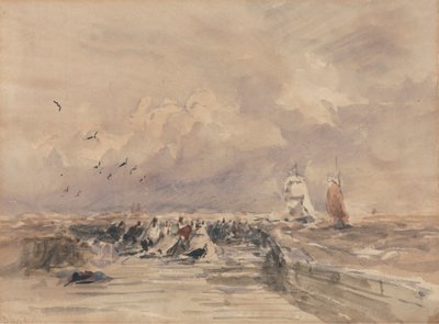 Molo di Dieppe, Brezza Forte da David Cox