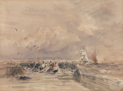 Molo di Dieppe, Vento teso da David Cox