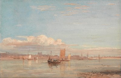 Ospedale di Greenwich da Woolwich Reach da David Cox