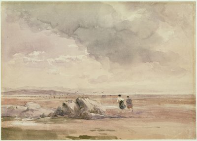 Sulle sabbie di Lancaster, bassa marea da David Cox