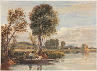 Sul Tamigi, c. 1827-1829 da David Cox