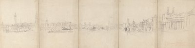 Panorama Old London Bridge da David Cox