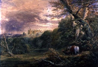 Parco Powys, Montgomeryshire, c.1837 da David Cox
