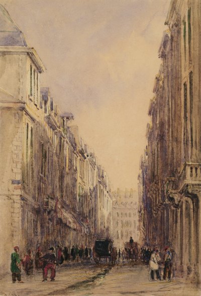 Rue Vivienne, Parigi da David Cox