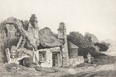 Cottage in rovina da David Cox
