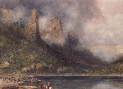Viaggiatori a Longstone sul Wye da David Cox