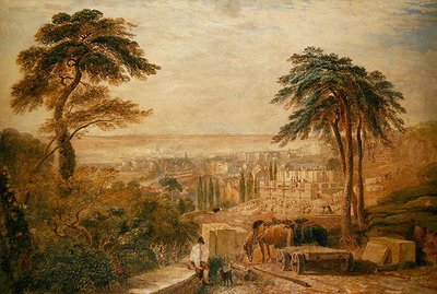 Vista su una città da David Cox