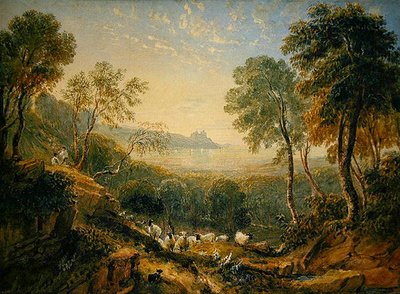Veduta del castello di Harlech da David Cox