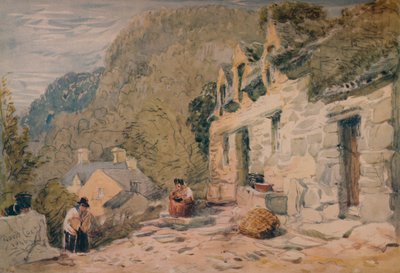 Cottage di Black Jack, Bettws-y-Coed, 1846 da David Cox the elder