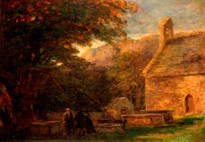 La chiesa, Bettws-y-Coed, 1844-1856 da David Cox the elder
