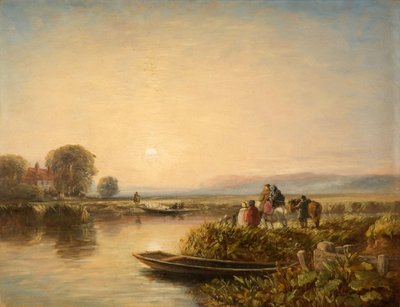 In attesa del traghetto - Mattina, 1851 da David Cox the elder