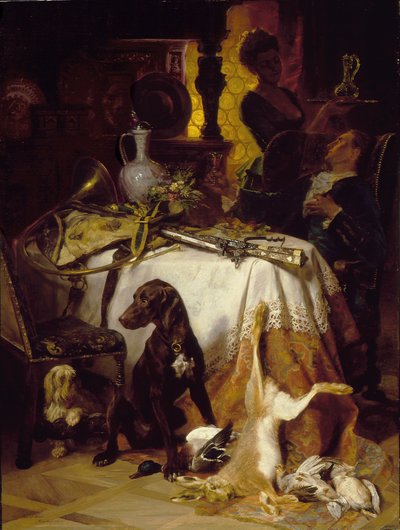 Dopo la caccia, 1870 da David Dalhoff Neal
