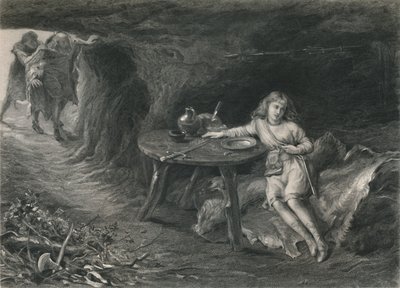 Imogen nella caverna, Cymbeline da David Desvachez