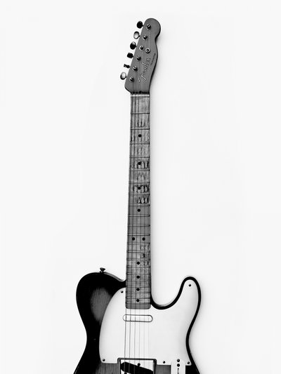 Chitarra elettrica monocromatica da David Drake