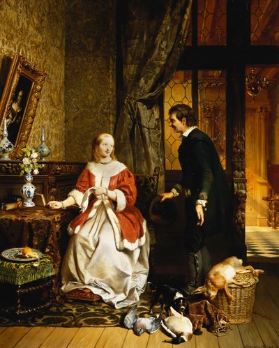 Di Ritorno dal Mercato, 1846 da David Emil Joseph de Noter