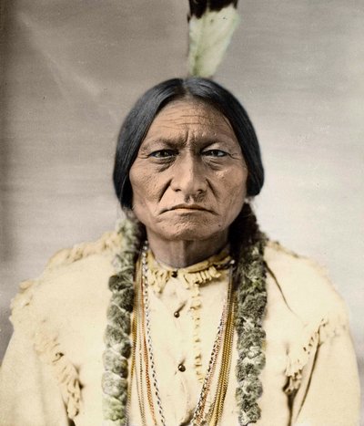 Toro Seduto, capo nativo nordamericano da David Frances Barry