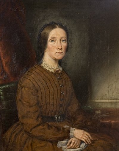 La moglie del pittore Harriet (1809–1868), c.1868 da David Gee
