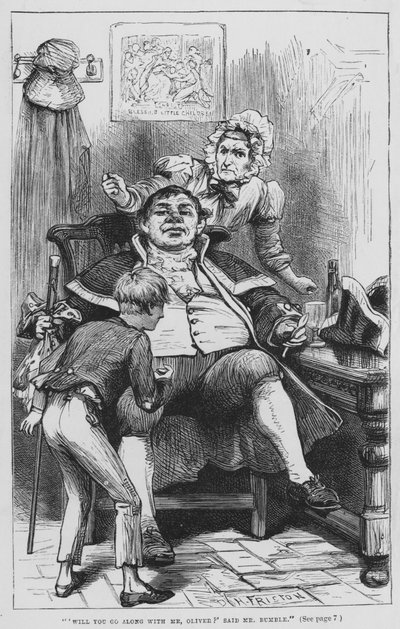 Illustrazione per Oliver Twist di Charles Dickens da David Henry Friston