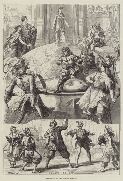 Pantomime nei teatri di Londra da David Henry Friston