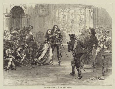 Scena da Carlo I al Lyceum Theatre da David Henry Friston