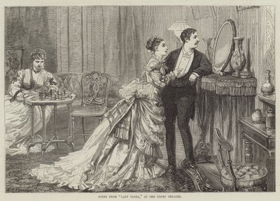 Scena da Lady Flora, al Court Theatre da David Henry Friston