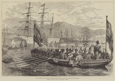 Barca di stato del Re di Grecia che trasporta il gruppo reale al Serapis da David Henry Friston