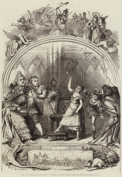 La pantomima a Covent-Garden, Cenerentola, il ballo della farfalla e la festa della cavalletta da David Henry Friston