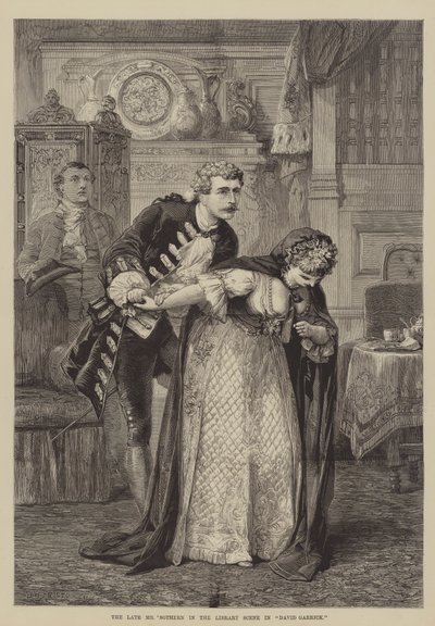 Il defunto signor Sothern nella scena della biblioteca in David Garrick da David Henry Friston