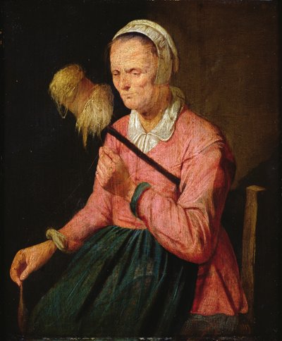 Donna con fuso da David III Ryckaert