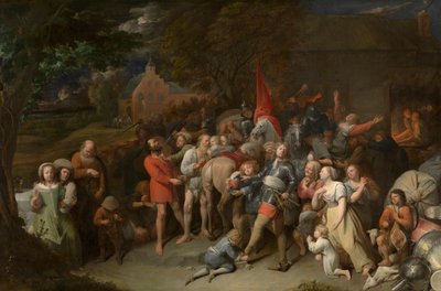 Soldati saccheggiatori da David III Ryckaert