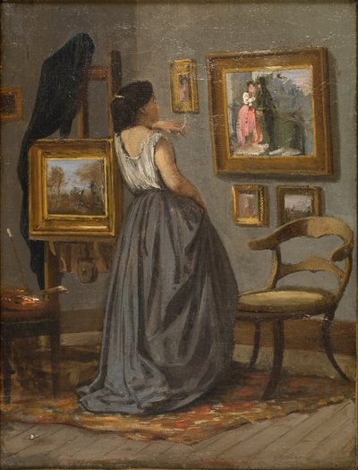 Una signora nello studio da David Jacobsen