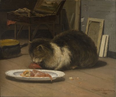 Il gatto nello studio da David Jacobsen