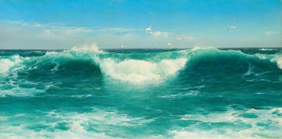 Un rullo della Cornovaglia, 1898 da David James