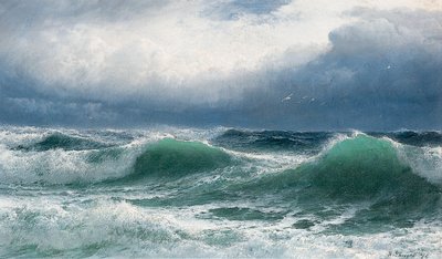 Mare Tempestoso con Onde Traslucide da David James