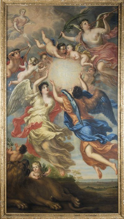 Allegoria di Carlo XI di Svezia e Ulrica Eleonora di Danimarca da David Klöcker Ehrenstrahl