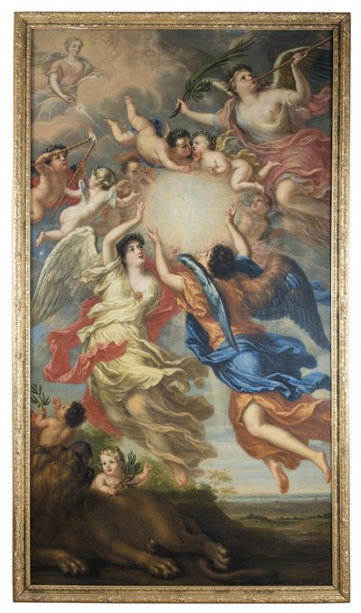Allegoria del matrimonio del re Carlo XI e della regina Ulrika Eleonora da David Klöcker Ehrenstrahl