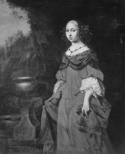 Anna Dorotea, 1640-1713, principessa di Holstein-Gottorp, badessa di Quedlinburg da David Klöcker Ehrenstrahl