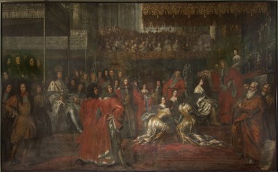 Incoronazione della regina Ulrika Eleonora la Vecchia (1656-1693) da David Klöcker Ehrenstrahl