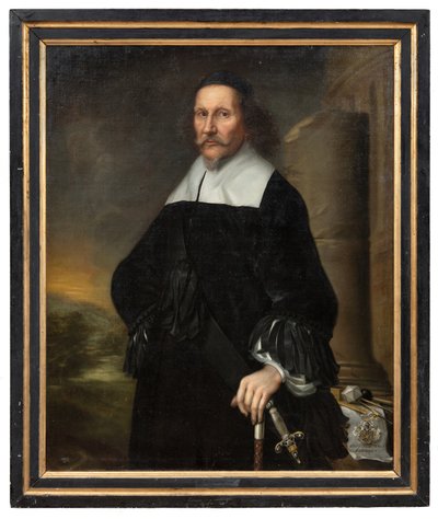 Georg Stiernhielm (1598-1672), antiquario nazionale, archivista nazionale e poeta, 1663 da David Klöcker Ehrenstrahl