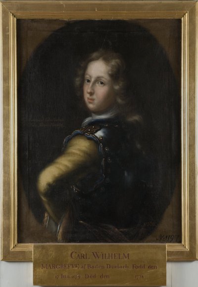 Carlo Guglielmo, 1679-1738, margravio di Baden-Durlach da David Klöcker Ehrenstrahl